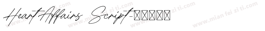 HeartAffairs Script字体转换